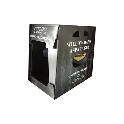 পলিপ্রোপিলিন করুগেটেড প্লাস্টিক থেকে তৈরি উদ্ভিজ্জ প্যাকেজিং বক্স যা আর্দ্রতা ক্ষয় এবং কীটপতঙ্গের জন্য চমৎকার প্রতিরোধের প্রস্তাব দেয়