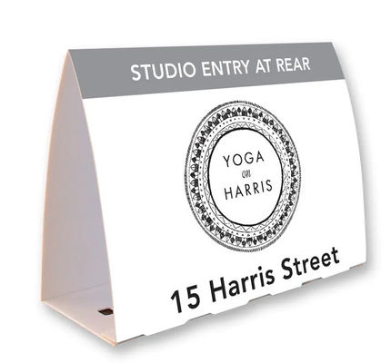 PP Corrugated Plastic Roster Sign Offering Custom Size Colour and Thickness for Tailored Business Advertising and Displays