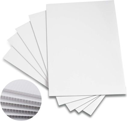 Polypropylene Corflute শীট কাস্টমাইজড পুনর্ব্যবহৃত অনমনীয় ঢেউতোলা প্লাস্টিক শীট
